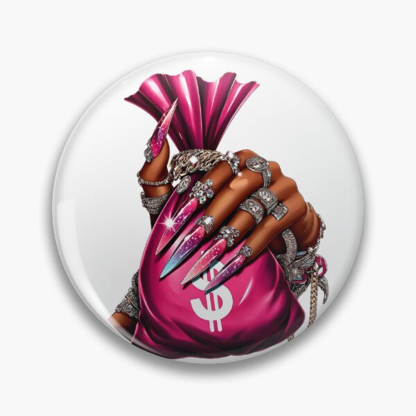 Item preview, Dark Luxury Cash Baddie Nails designed and sold by Lulunza.