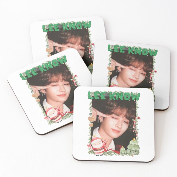 Item preview, Stray Kids Lee Know Christmas Collage: Festive Kpop Cheer Merry Christmas designed and sold by HELL0WBELLO.