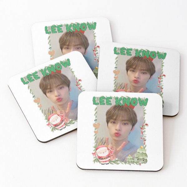 Item preview, Stray Kids Lee Know Christmas Collage: Festive Kpop Cheer Merry Christmas designed and sold by HELL0WBELLO.