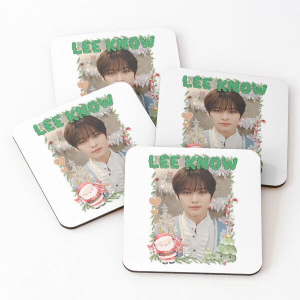 Item preview, Stray Kids Lee Know Christmas Collage: Festive Kpop Cheer Merry Christmas designed and sold by HELL0WBELLO.