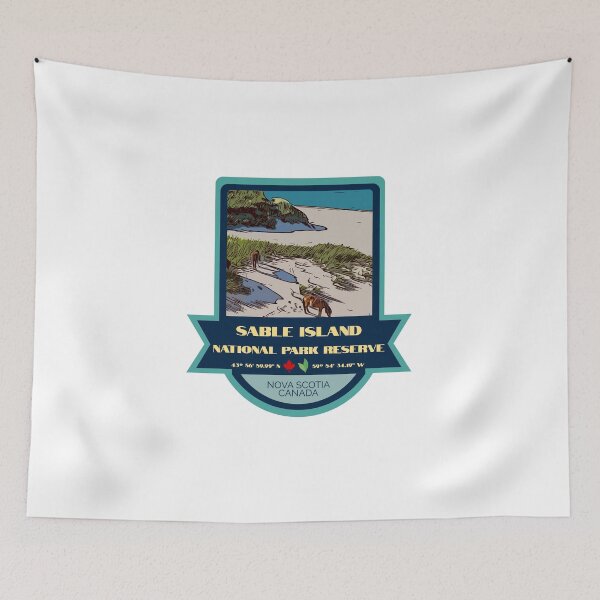 Item preview, Sable Island National Park Reserve Vintage Retro Sticker – Canada National Park Badge Design designed and sold by RouseDesigns.
