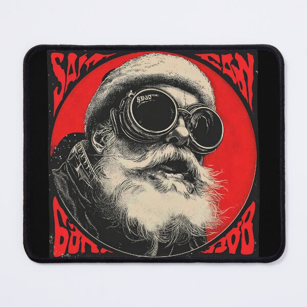 Item preview, Steampunk Santa – Retro Goggles Christmas Art designed and sold by Absyntart.