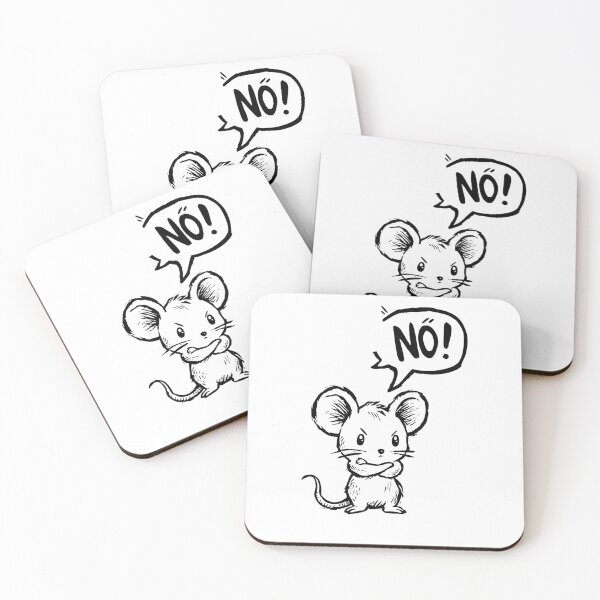 Item preview, Angry Cute Mouse – Funny Cartoon Sticker designed and sold by abicir.