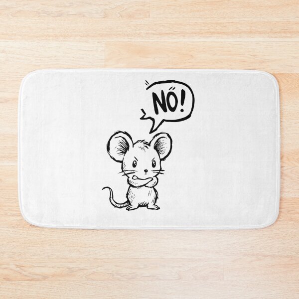 Item preview, Angry Cute Mouse – Funny Cartoon Sticker designed and sold by abicir.