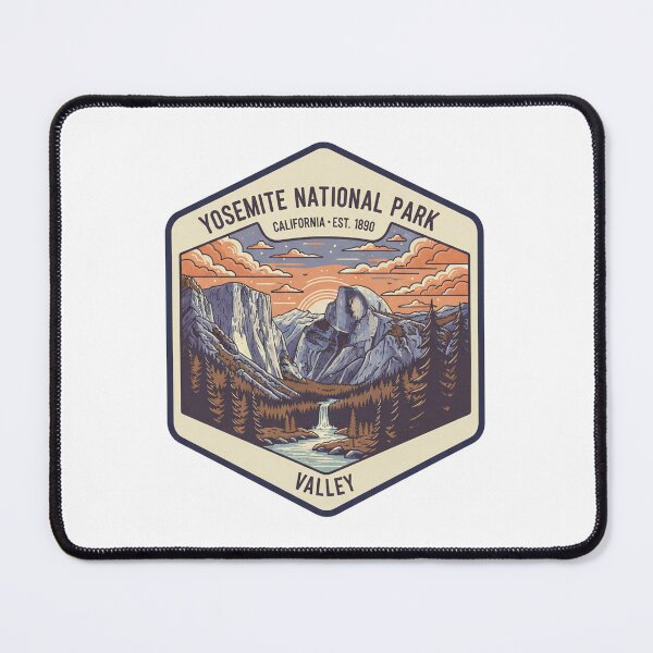 Item preview, Yosemite National Park Half Dome Vintage Travel Art designed and sold by LittleArij.