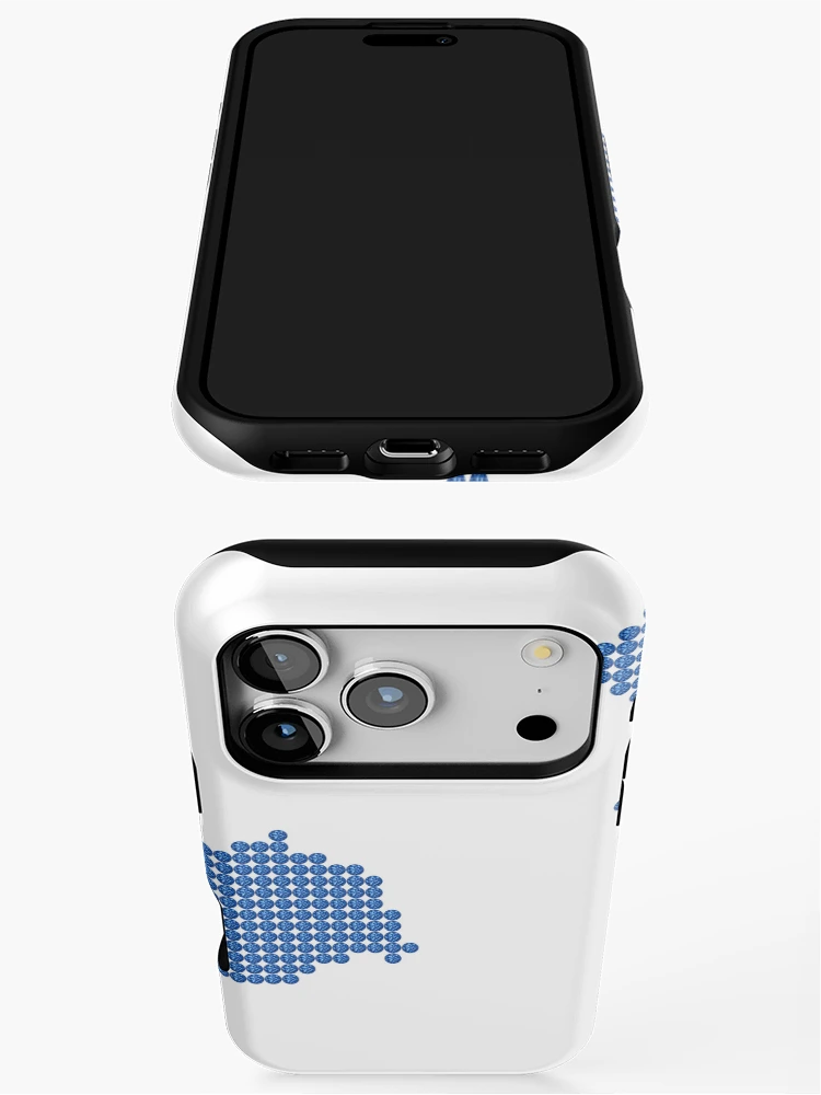 Thumbnail 3 of 4, iPhone Case, Blue Rhinestone Fiji designed and sold by TheIconSmith.