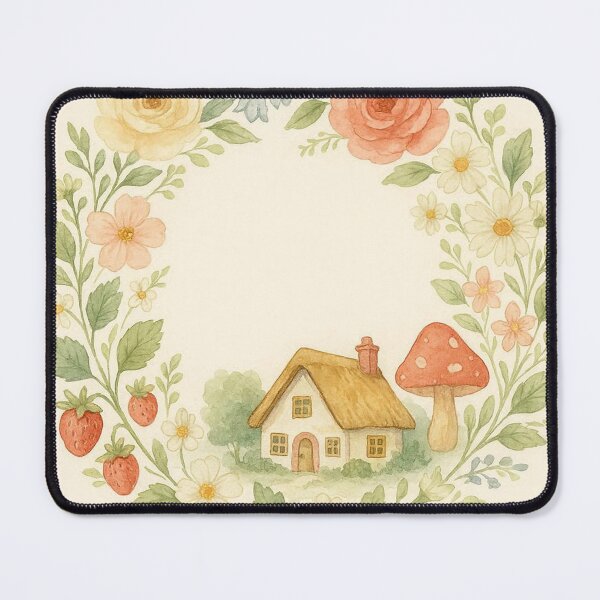 Item preview, Cottagecore Floral Wreath Circular Pattern designed and sold by MiLaKK.