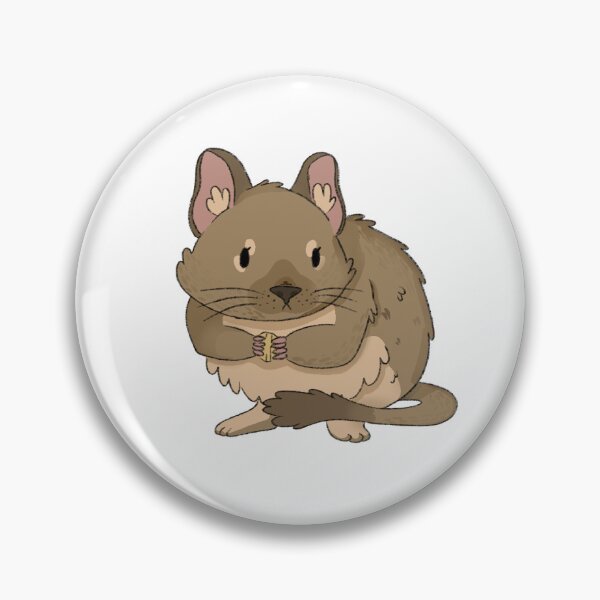 Item preview, Brown Agouti Degu Kawaii Illustration designed and sold by casserolepets.