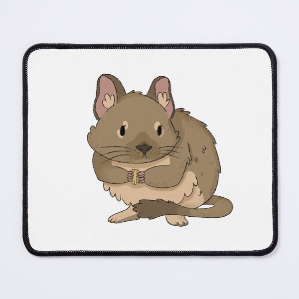Item preview, Brown Agouti Degu Kawaii Illustration designed and sold by casserolepets.