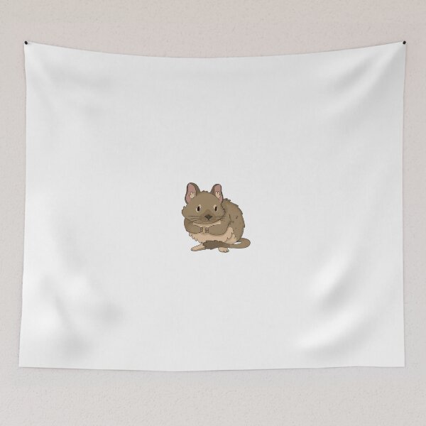 Item preview, Brown Agouti Degu Kawaii Illustration designed and sold by casserolepets.