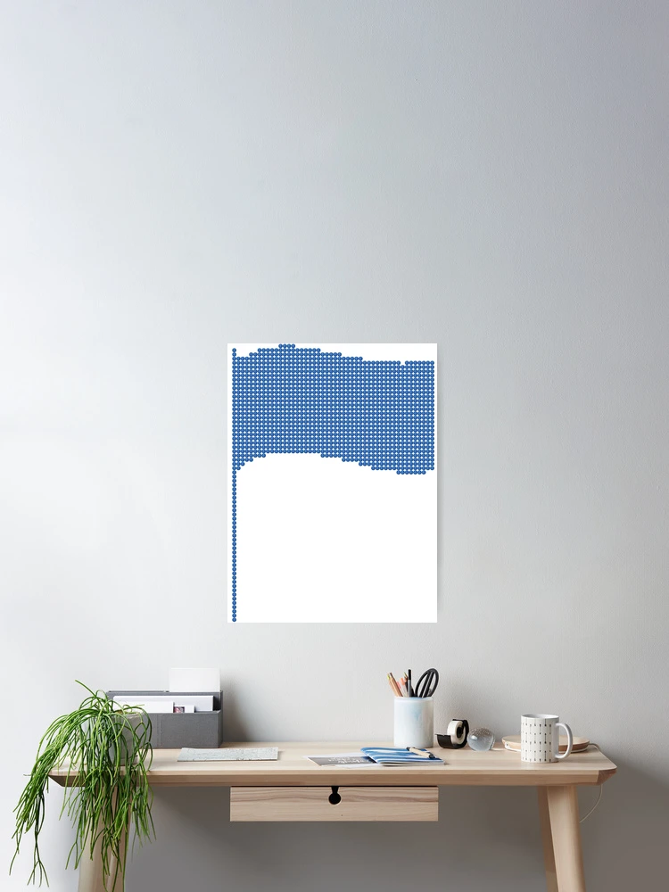 Thumbnail 2 of 3, Poster, Blue Rhinestone Flag designed and sold by TheIconSmith.