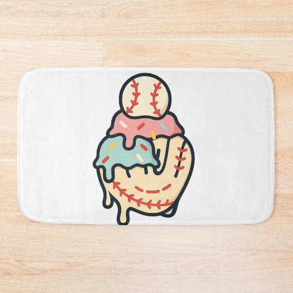 Item preview, Ice Cream Drip – Baseball Summer Design by Backstop & Co. designed and sold by BackstopAndCo.