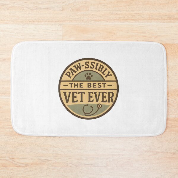 Item preview, Paw-ssibly the Best Vet Ever – Funny Veterinary Pun Design designed and sold by Bettybee00.