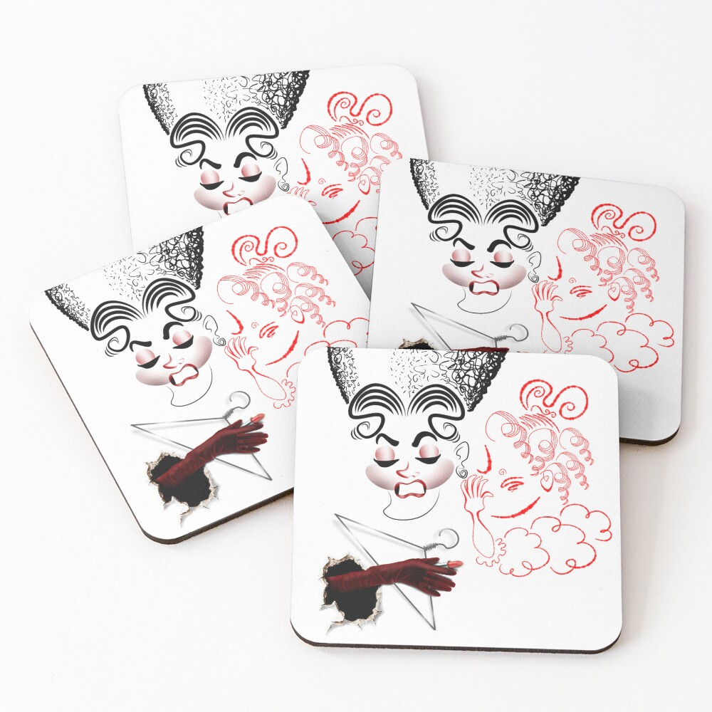 Item preview, Coasters (Set of 4) designed and sold by DrawnByBryan.