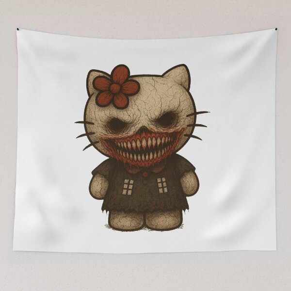 Item preview, Hello kitty with a scary smile designed and sold by art-emissa.