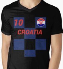 Croatia World Soccer Jersey T-Shirt, Croatian Football Shirt Men's V-Neck T-Shirt