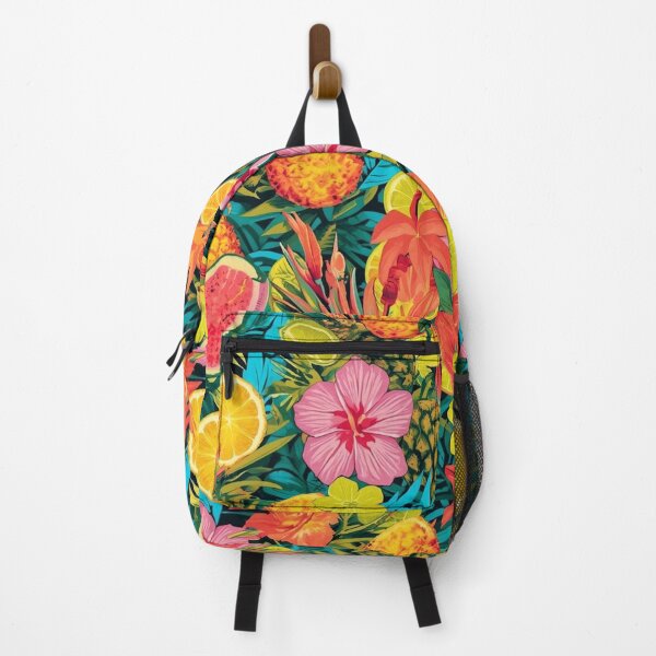 Item preview, Neon Tropical Pattern – Pineapples, Citrus & Hibiscus designed and sold by Esterlane.