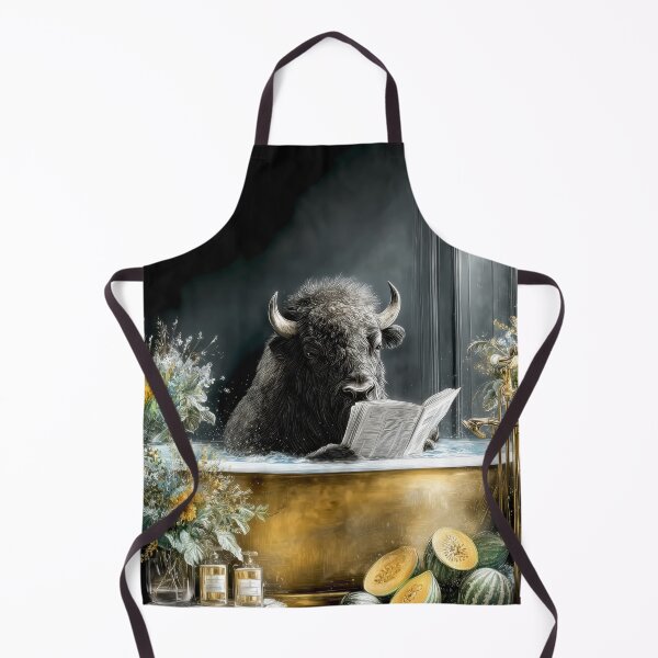 Item preview, Bison in bathtube designed and sold by JBJart.