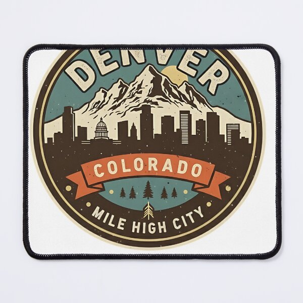 Item preview, Denver Colorado Travel Art Vintage Style designed and sold by LittleArij.