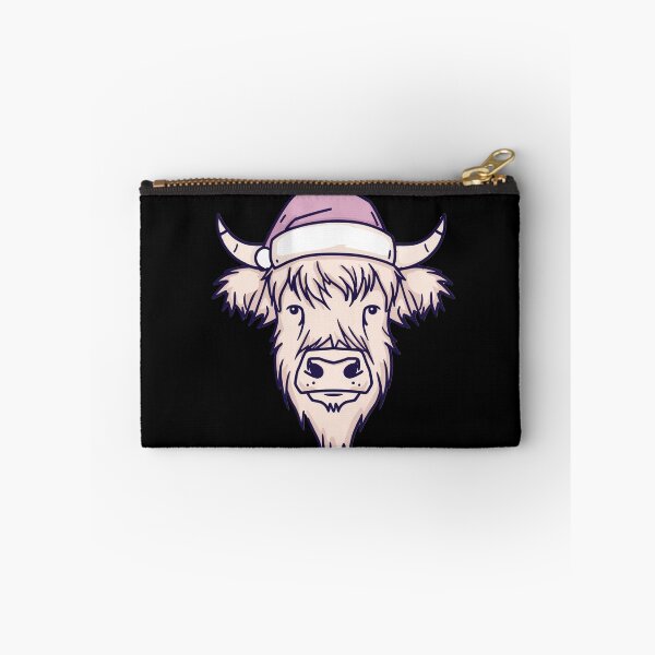 Item preview, Highland Coo Winter Design | Funny Scottish Cow Gift | Minimalist Highland Cattle Illustration designed and sold by Loom on the Loch.