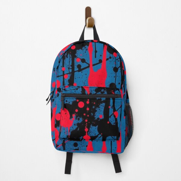 Item preview, Abstract Red Blue and Black Splatter Art designed and sold by UNK-Fatigues.