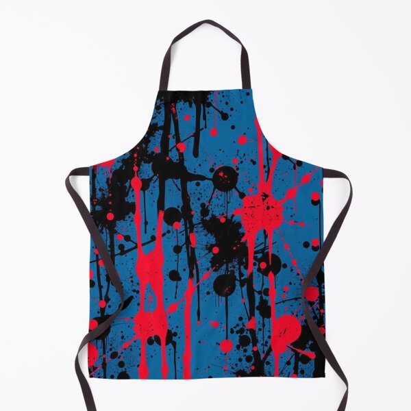 Item preview, Abstract Red Blue and Black Splatter Art designed and sold by UNK-Fatigues.