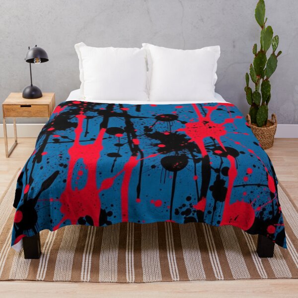 Item preview, Abstract Red Blue and Black Splatter Art designed and sold by UNK-Fatigues.