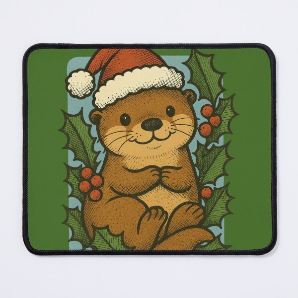 Item preview, Christmas Otter Cute Holiday Winter Animal Festive Design designed and sold by FrictionMaxxing.