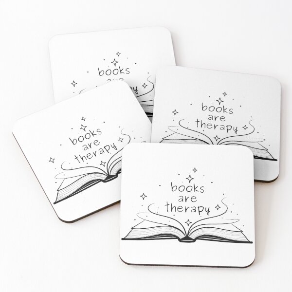Item preview, Books Are Therapy, Book Lover & Mental Health Sticker designed and sold by Moodune.