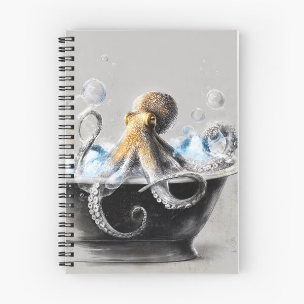 Item preview, Octopu in bathtube taking bath designed and sold by JBJart.