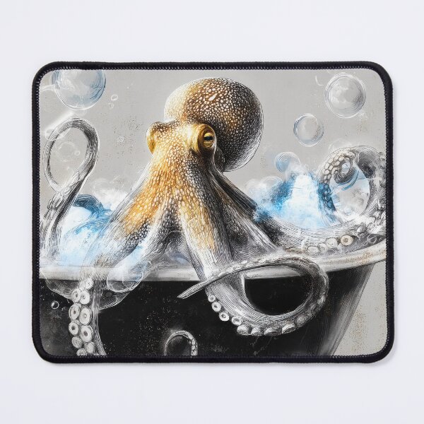 Item preview, Octopu in bathtube taking bath designed and sold by JBJart.