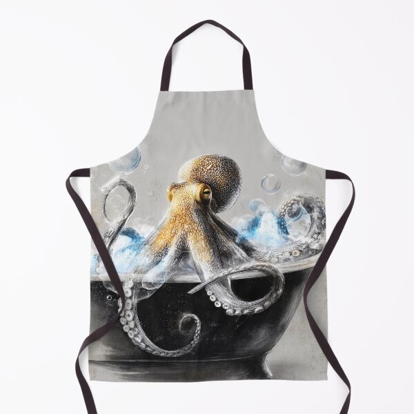 Item preview, Octopu in bathtube taking bath designed and sold by JBJart.