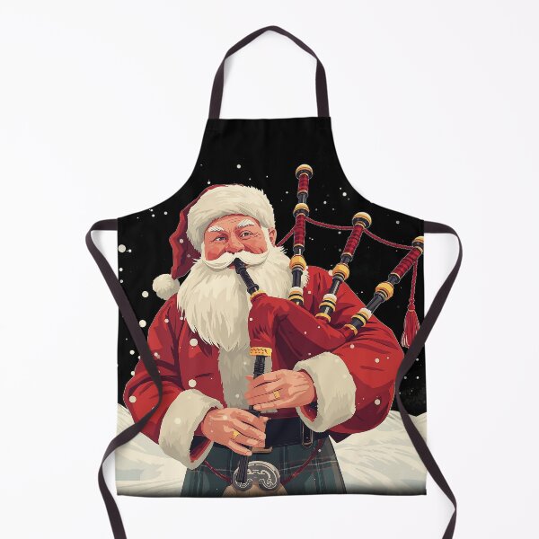 Item preview, Scottish Santa Playing Bagpipes Christmas | Fun Kilt Xmas Gift | Festive Highland Santa Design designed and sold by Loom on the Loch.