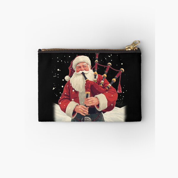 Item preview, Scottish Santa Playing Bagpipes Christmas | Fun Kilt Xmas Gift | Festive Highland Santa Design designed and sold by Loom on the Loch.