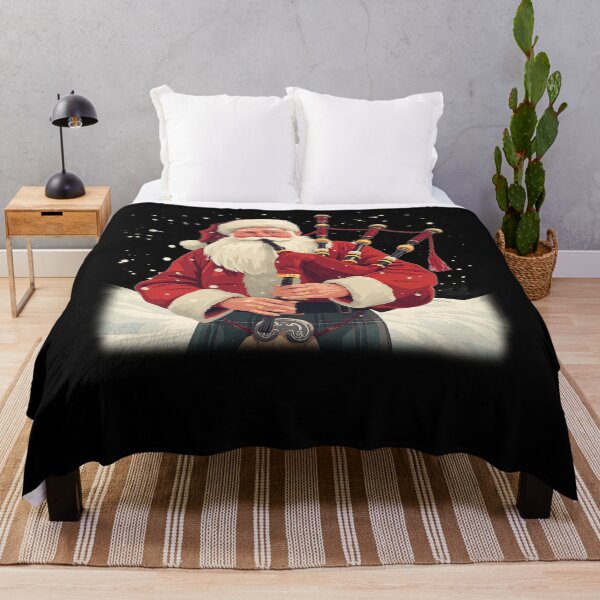 Item preview, Scottish Santa Playing Bagpipes Christmas | Fun Kilt Xmas Gift | Festive Highland Santa Design designed and sold by Loom on the Loch.
