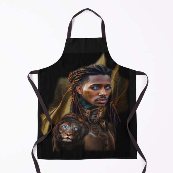 Item preview, Stunning Black Man and Lion Tatt and Bright Blue Eyes designed and sold by Patricia Brown.
