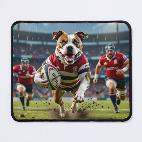 Item preview, Staffordshire Terrier – The Rugby Forward designed and sold by OddJobsOnly.