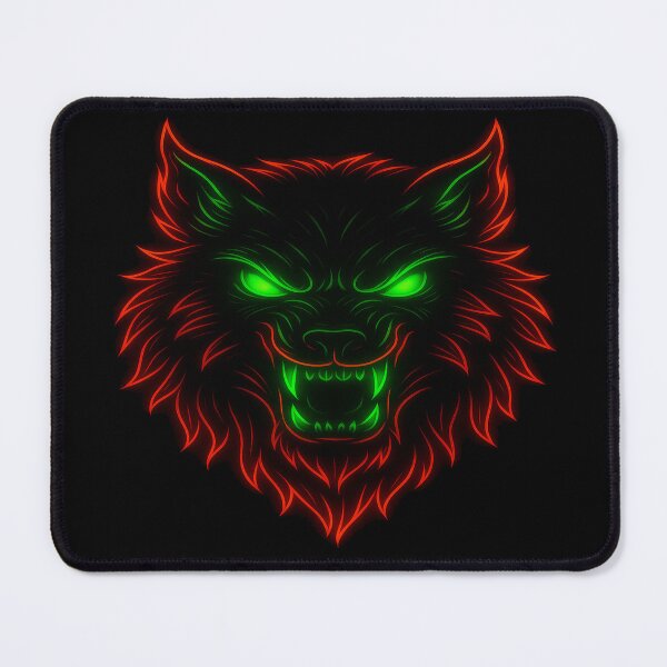 Item preview, Neon Wolf – Glowing Predator designed and sold by alizo74.