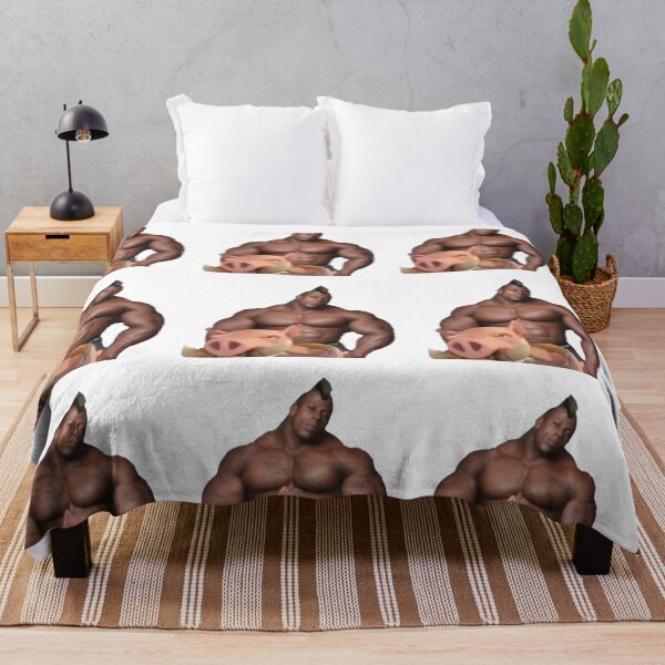 Item preview, swole hog rider meme designed and sold by Shrewd Mood.