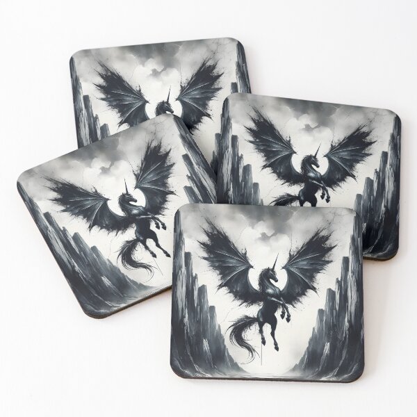Item preview, Black Alicorn, Ai Generated Art  designed and sold by ACC .