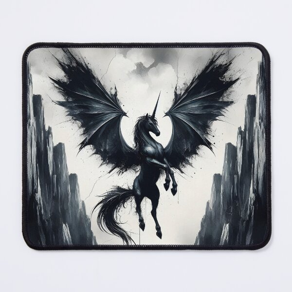 Item preview, Black Alicorn, Ai Generated Art designed and sold by ACC .