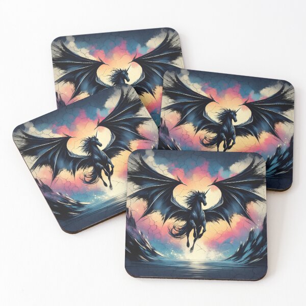 Item preview, Black Alicorn, Ai Generated Art  designed and sold by ACC .