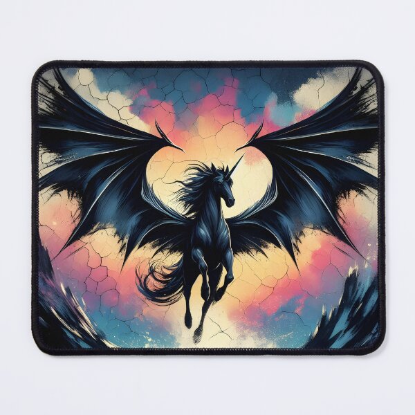 Item preview, Black Alicorn, Ai Generated Art  designed and sold by ACC .