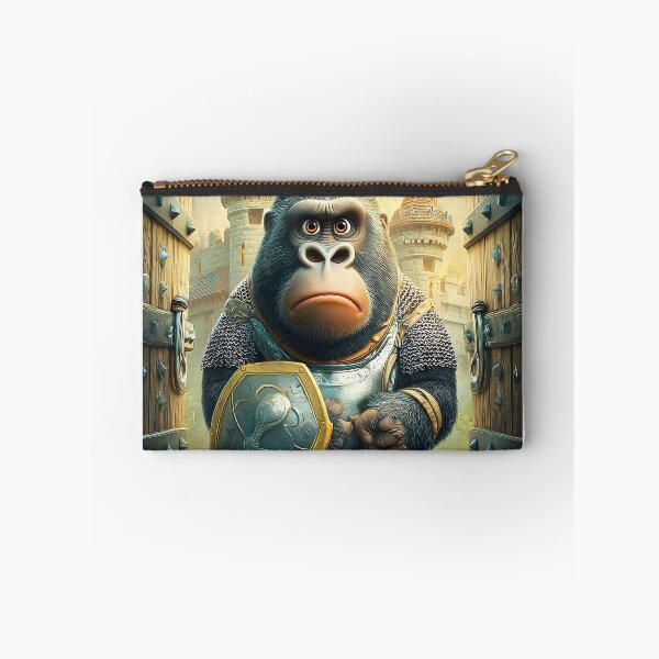 Item preview, Valiant Gorilla Knight Guarding Fairytale Castle Gates designed and sold by Artessie.