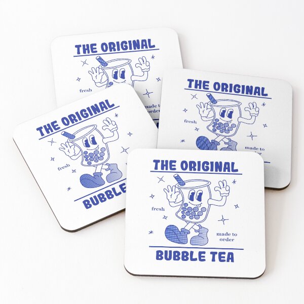Item preview, Retro Groovy Bubble Tea Design – Vintage 70s Boba Art for Boba Lovers designed and sold by mariekawaii.