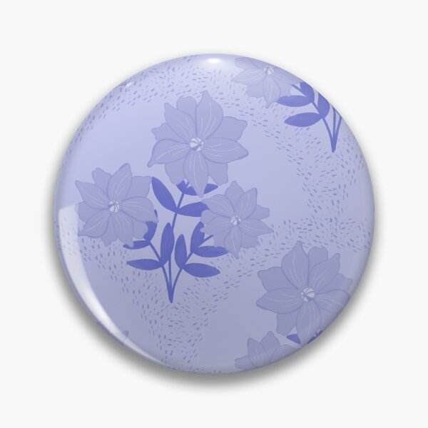 Item preview, Flowering Dahlias Pattern in Periwinkle designed and sold by designsbyklm.