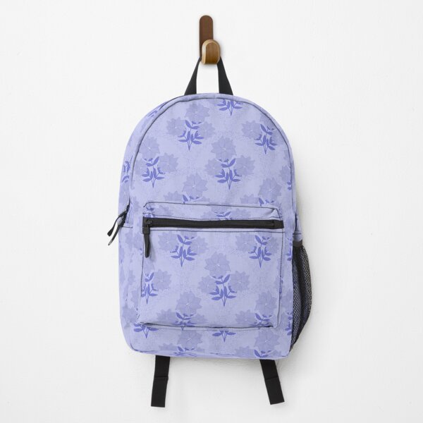 Item preview, Flowering Dahlias Pattern in Periwinkle designed and sold by designsbyklm.
