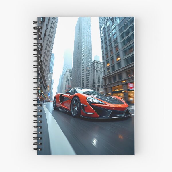 Item preview, Red Exotic Supercar Racing Through the City Streets designed and sold by Artistic canvas store.
