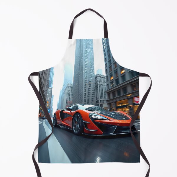Item preview, Red Exotic Supercar Racing Through the City Streets designed and sold by Artistic canvas store.