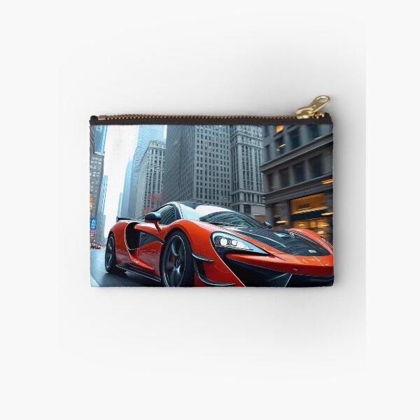 Item preview, Red Exotic Supercar Racing Through the City Streets designed and sold by Artistic canvas store.